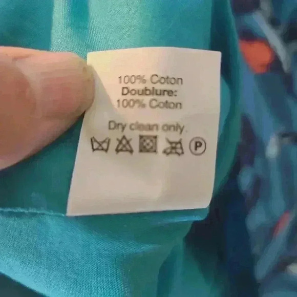 J. Crew Factory Blue Floral Dress Sleeveless Sheath Sz 14 - Picture 8 of 8